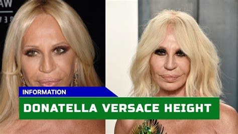 how tall is donatella versace